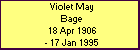Violet May Bage